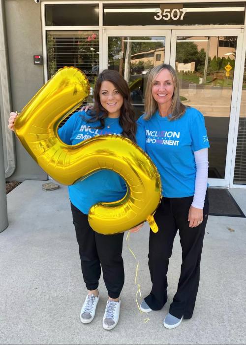 Dr. Backus & her team member, Backus Smiles