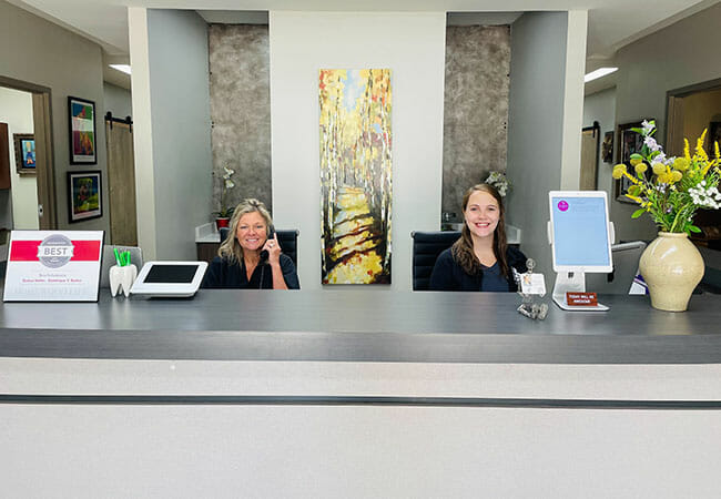 Backus Smiles, Office Tour: Reception Desk